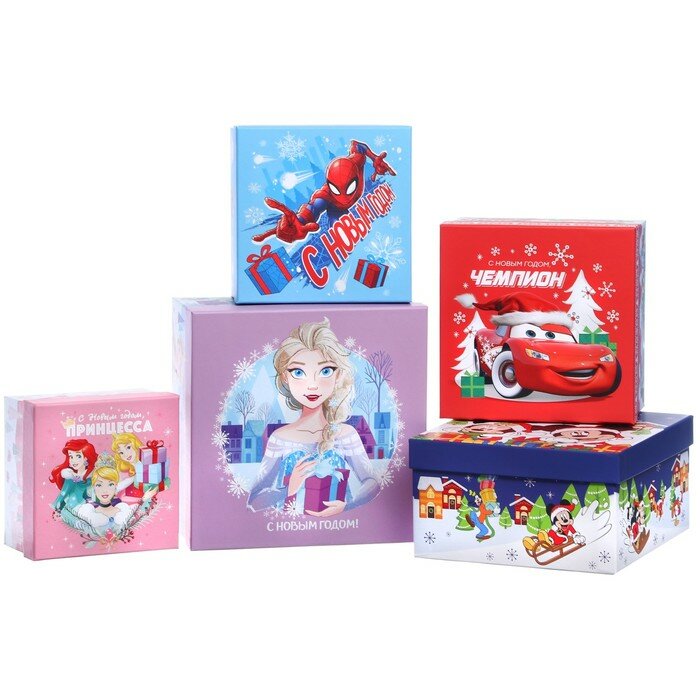 Набор коробок 5 в 1 "С Новым Годом!", Disney, 10178875