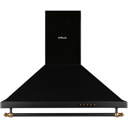 Вытяжка кухонная купольная 60 см В стиле Rustico Мотор 190 Вт 800 м3ч Отводрециркуляция il Monte KH-DOME 6001 BLACK RUSTICО 9708₽