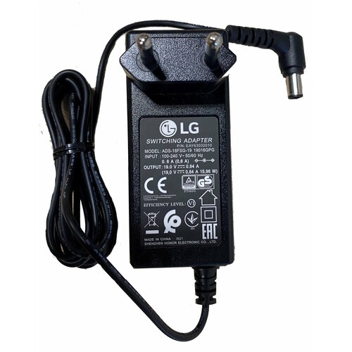 Блок питания для монитора LG 19V 084A 16W 65x44мм с вилкой ORG 1270₽