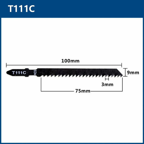 Пилки для лобзика по дереву T111C 100х75x3 мм HCS 5 шт 392₽