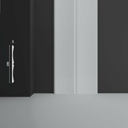 Декоративные стеновые панели из дюрополимера Decostar (Декостар) для внутренней отделки стен, 200х6х3000 мм, SK-P-100 белый