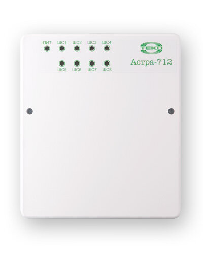 Прибор приемно-контрольный охранно-пожарный Теко Астра-712/1 aug14 (712b-2v5_11)