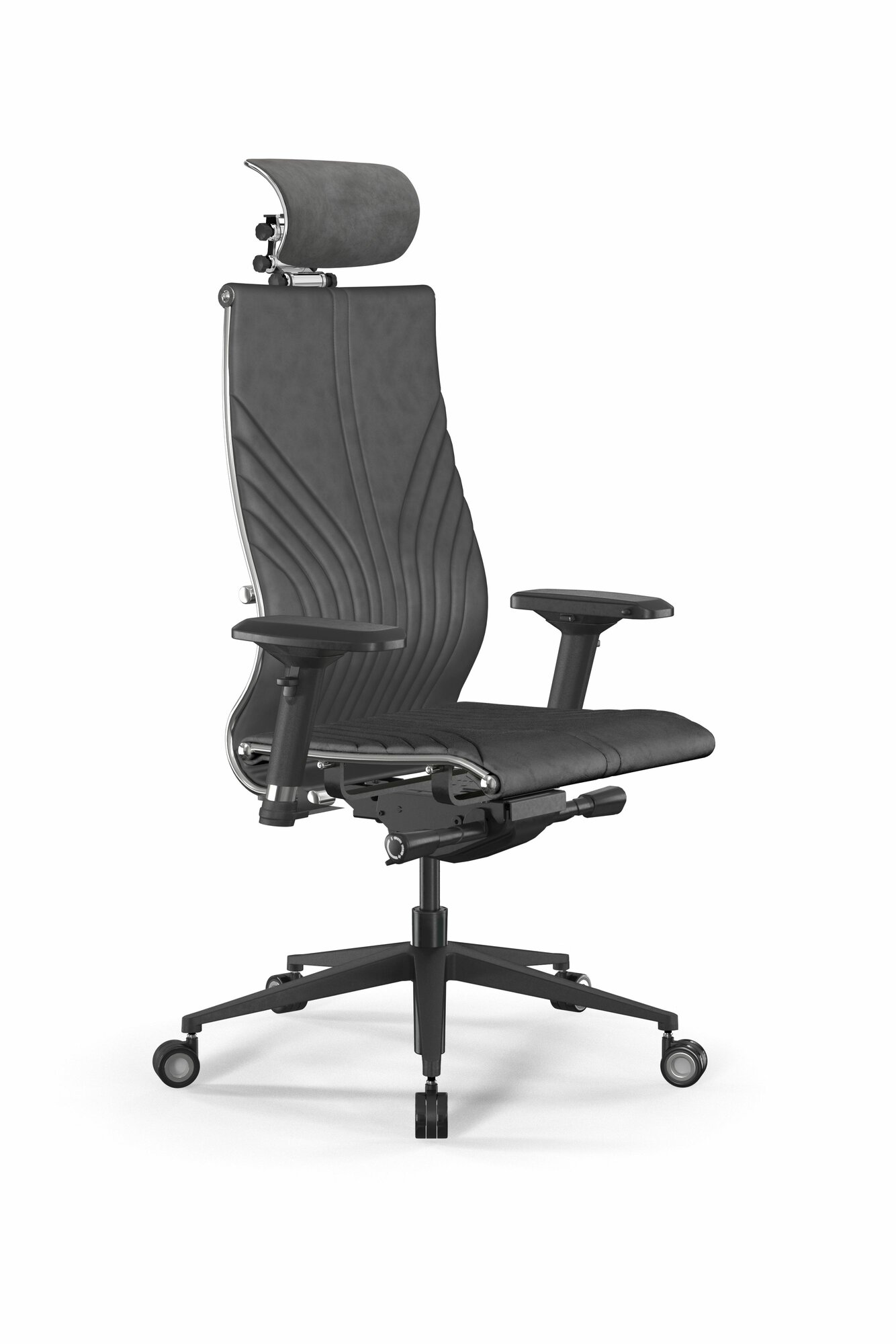 Кресло компьютерное Samurai Black Edition 4D GRAY Velour\мультиблок