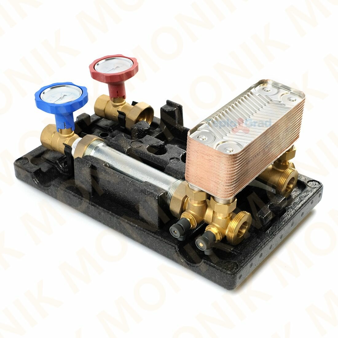 Насосная группа NG-UT-0130 прямая с теплообменником 30 пластин 1" без насоса