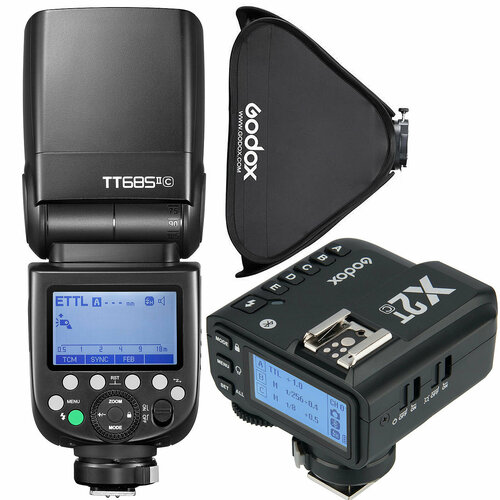 Вспышка Godox TT685IIC X2T-C Софт Godox 80 для Canon 30400₽