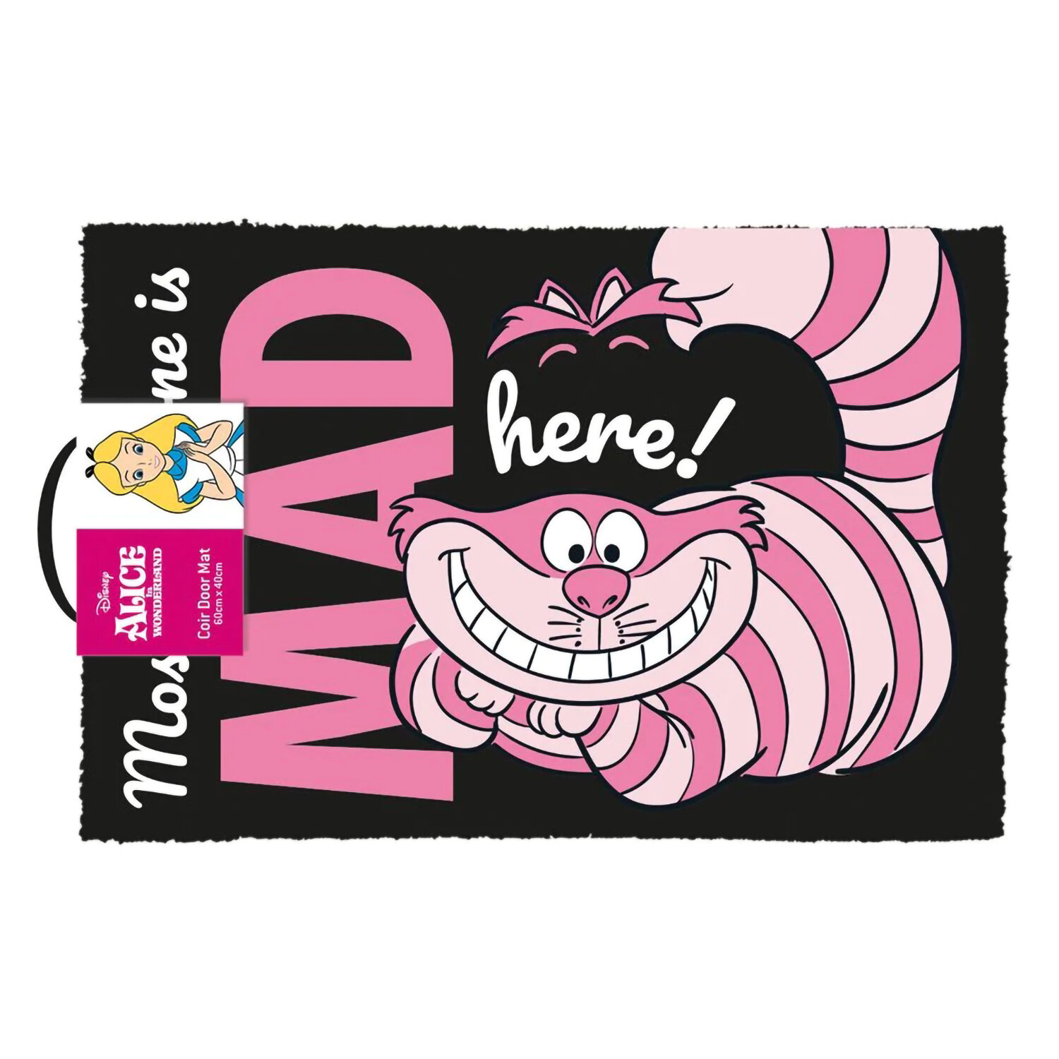 Коврик придверный Alice In Wonderland We're All Mad Here! (40х60см)