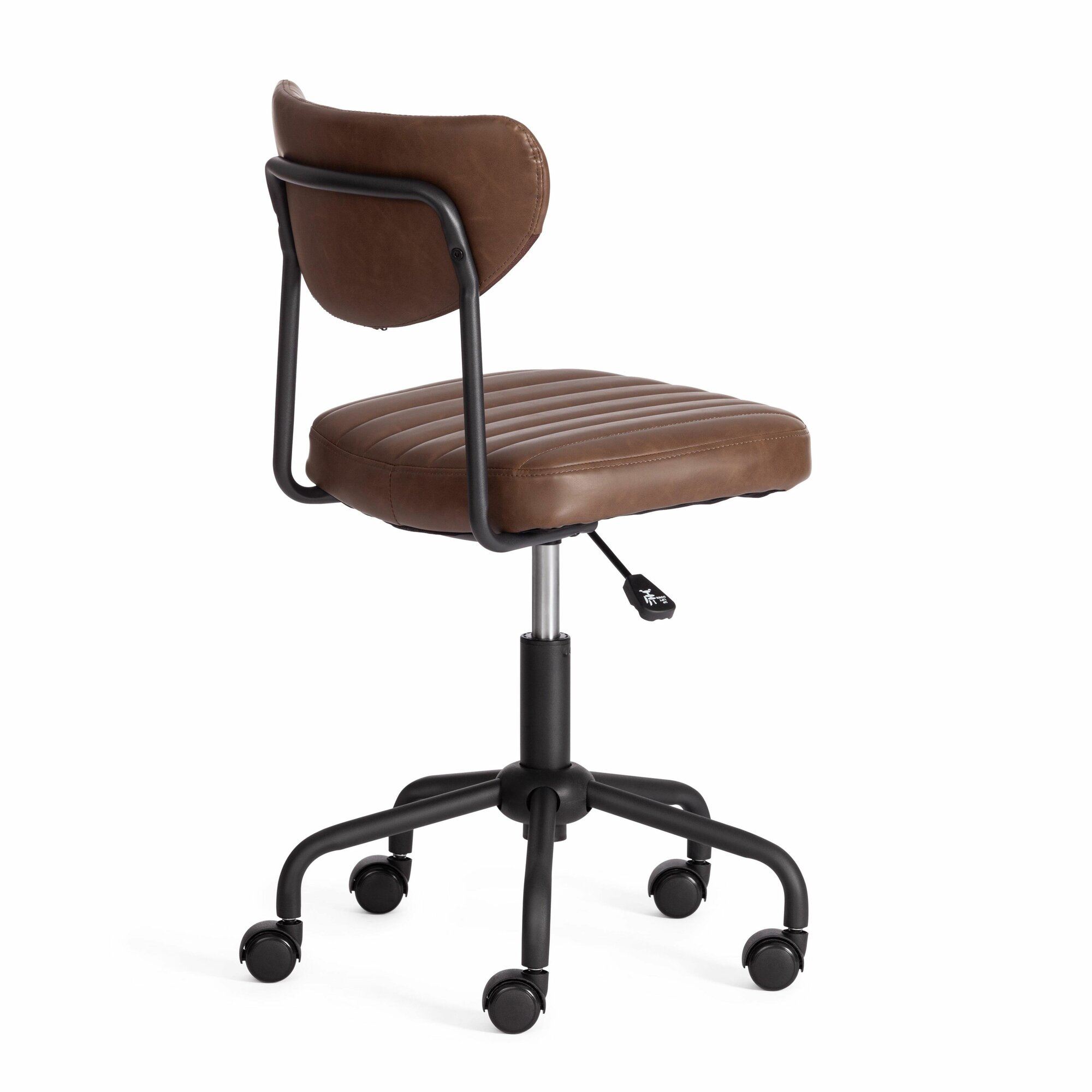 Компьютерное кресло TetChair SLIM, искусственная кожа, темно-коричневый — фото 1