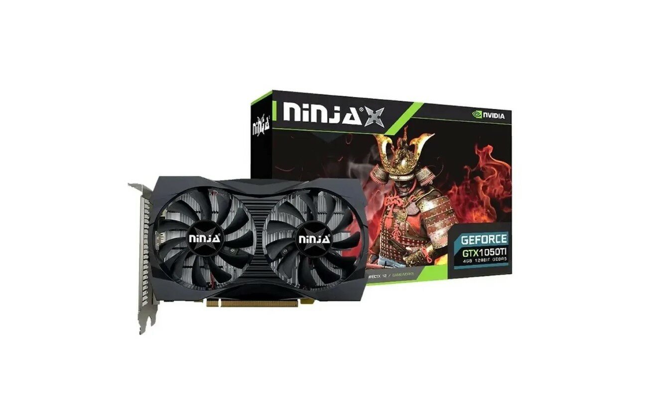Видеокарта NINJA NVIDIA GeForce GTX 1050TI GeForce GTX 1050TI 4ГБ GDDR5, Ret [nf105ti45f]
