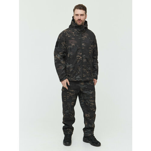 Костюм Тактический Cофтшелл Softshell Демисезонный черный, коричневый