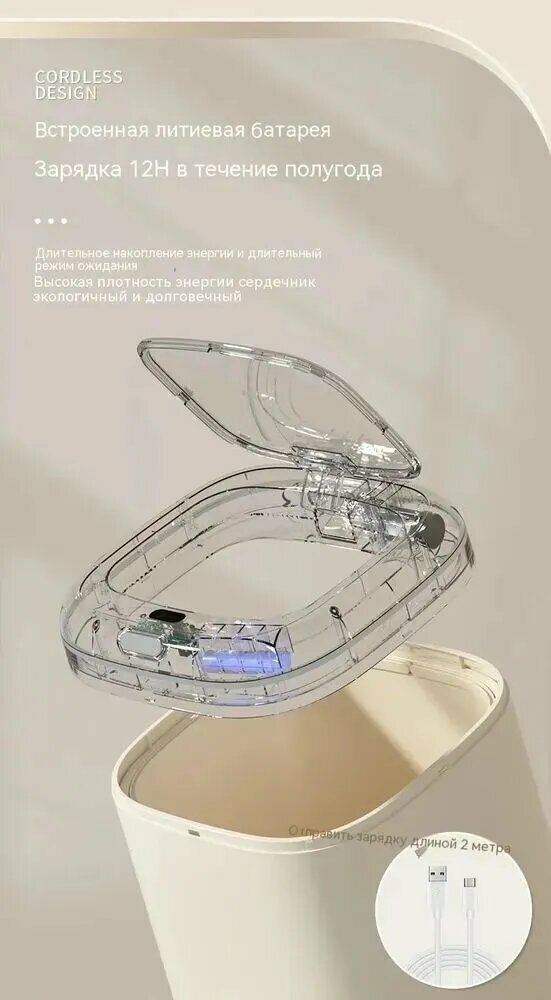 Картинки KNOW EASY-Xiaomi Мусорный бак, 35 л, 1 шт