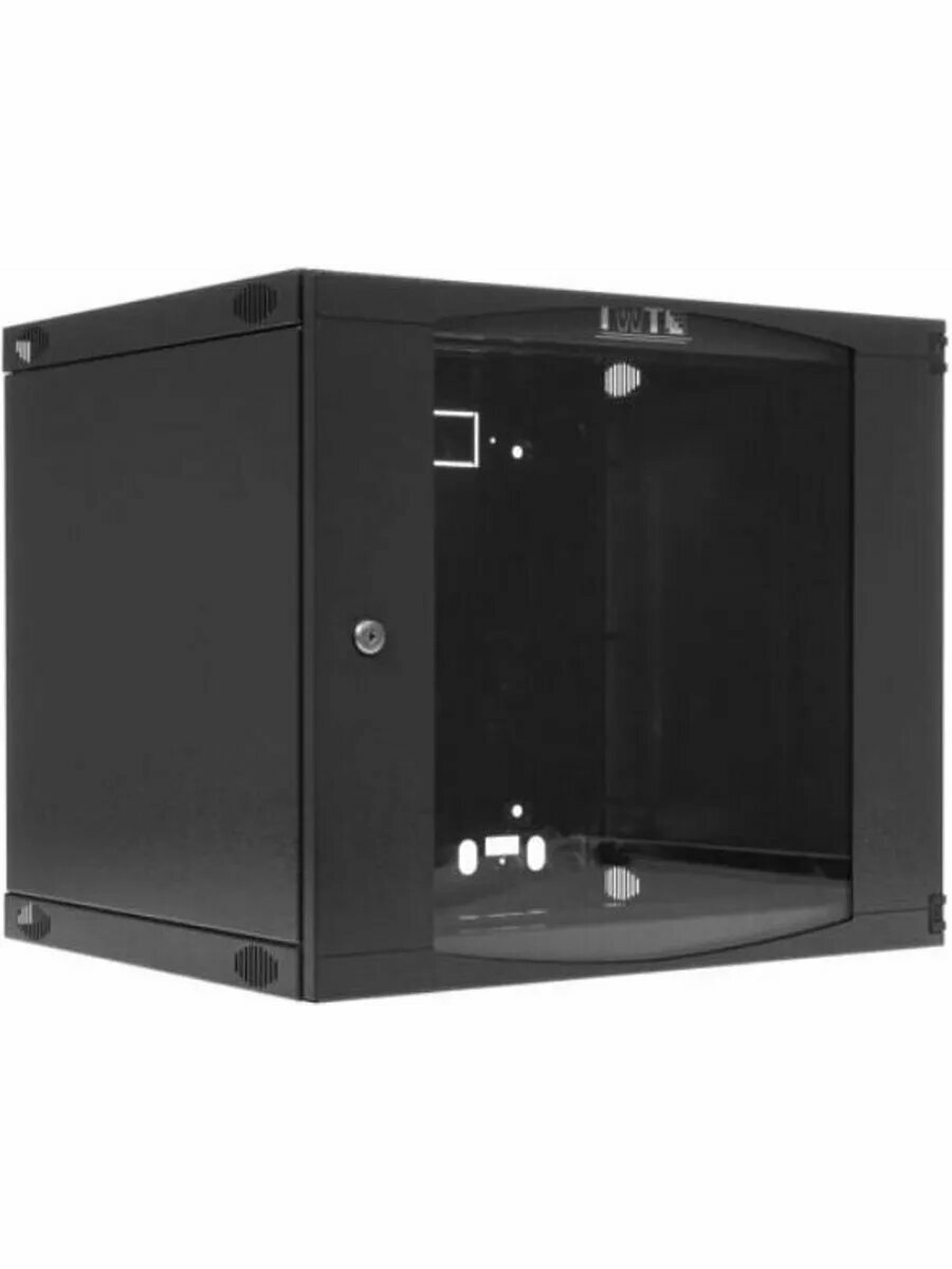 Шкаф настенный 9U Lanmaster TWT-CBWNG-9U-6X4-BK 550x450mm черный 60кг - фото №6