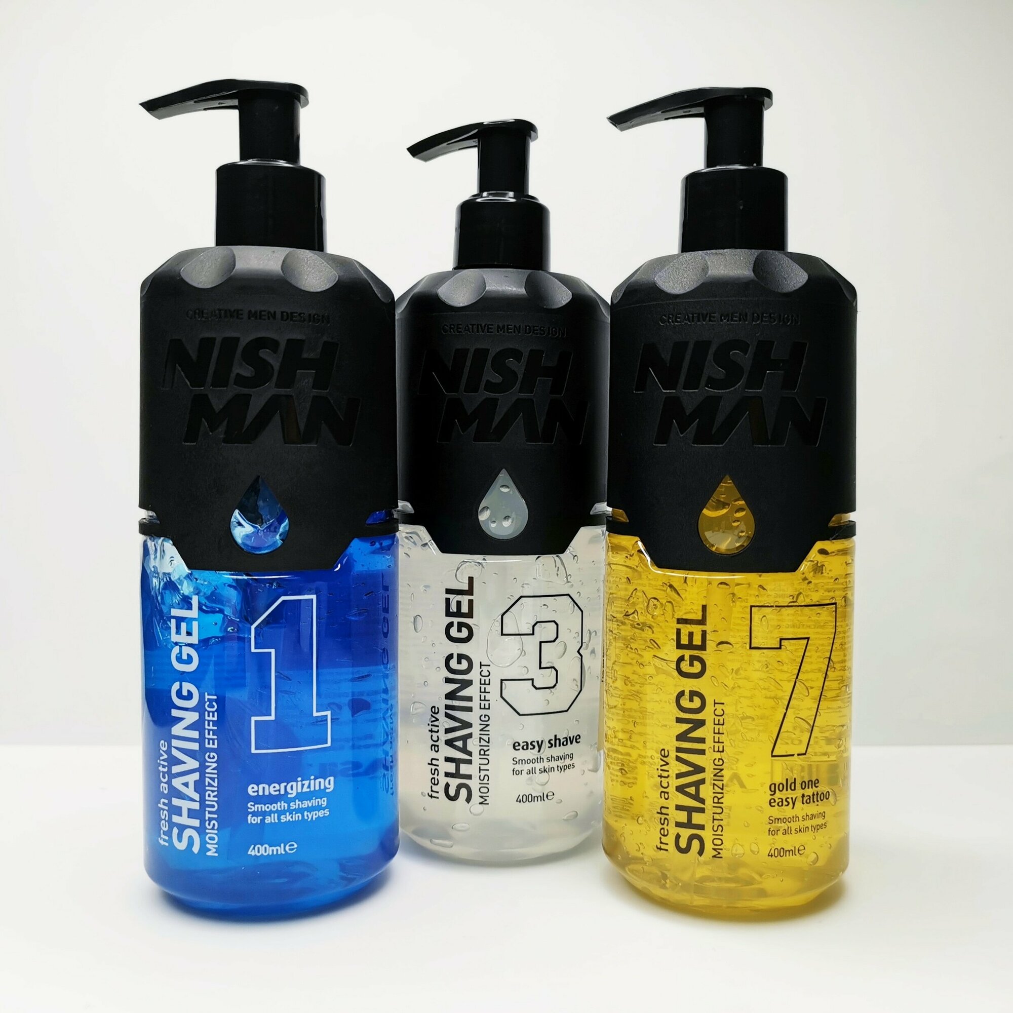 Гель для бритья NISHMAN Gold One Shaving Gel, 400мл, для всех типов кожи — фото 1