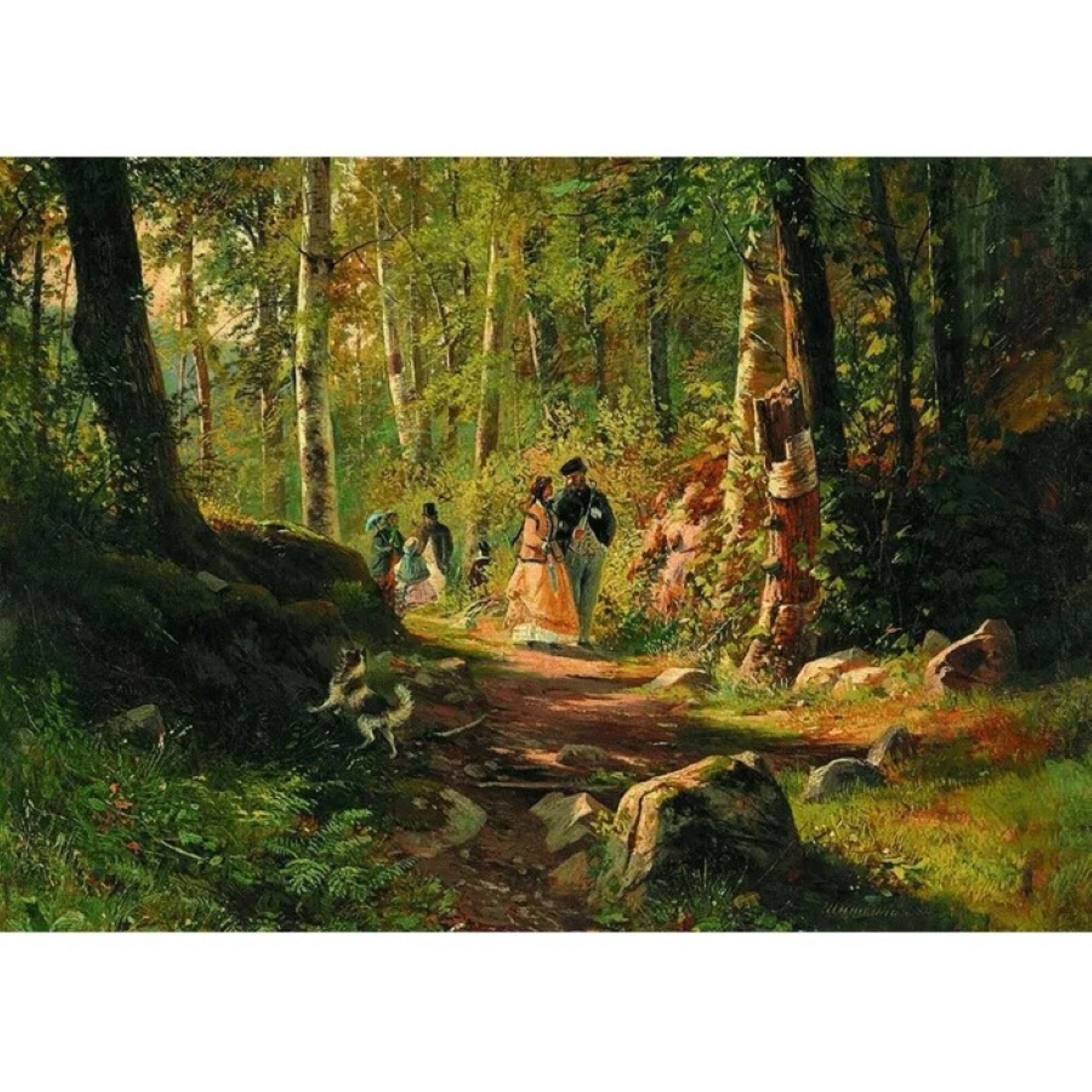 Пазл 1000 дет. Шишкин И. И."Прогулка в лесу"