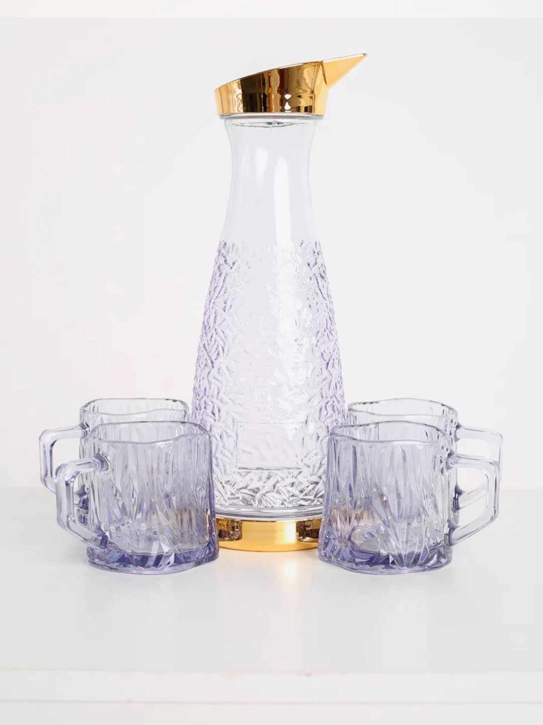 Набор графин и стаканы, 5 предметов, стекло, подарочный набор — фото 1