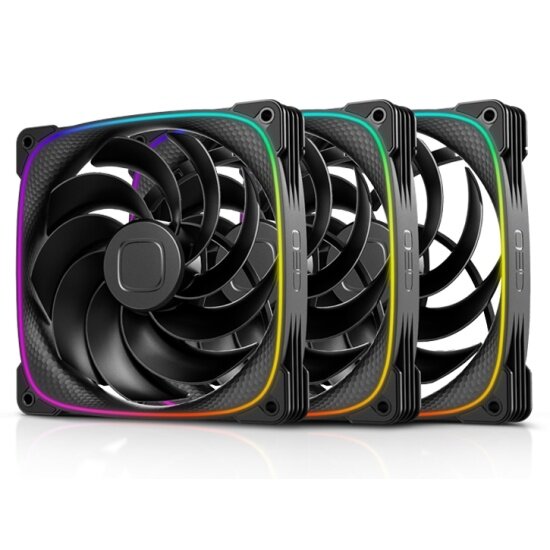 Вентиляторы для корпуса Geometric Future Squama 2503RB-14 Reverse Black 3шт (1F2503R314000)