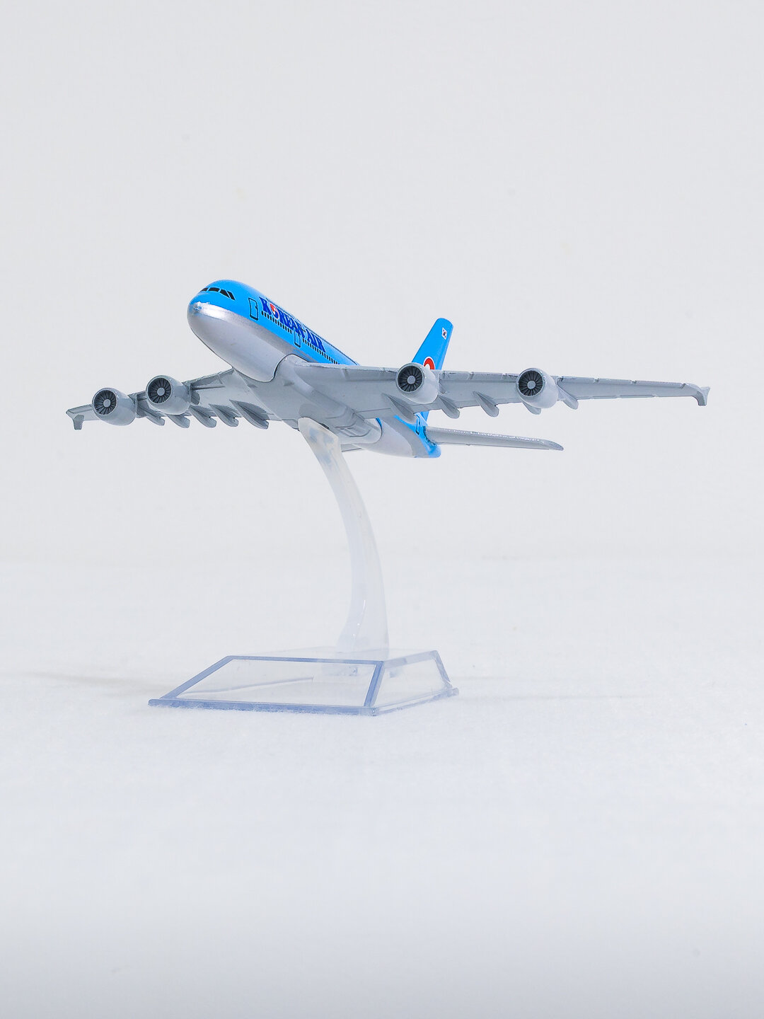 Модель самолёта Airbus A380, авиакомпания Korean Air, 14 см, Металл+пластик