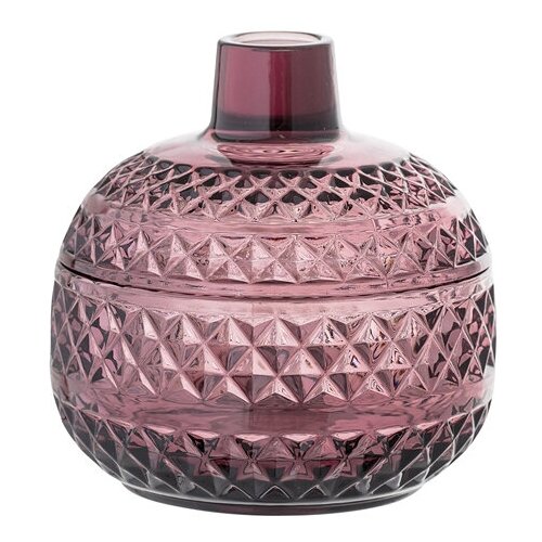 Шкатулка Jar w/Lid, Purple, Glass Ø11,5xH12 cm, ml.:300