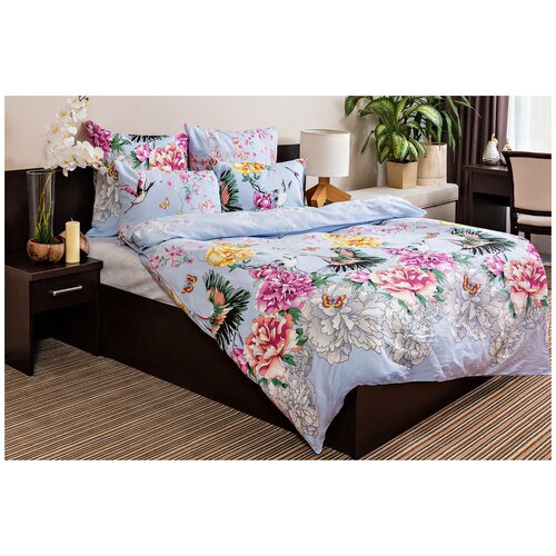 фото Постельное белье nevil цвет: голубой (2 спал.) ночь нежна