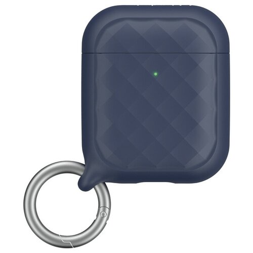 фото Чехол с карабином catalyst ring clip case для airpods 1&2, цвет темно-синий (catapdcirnav)
