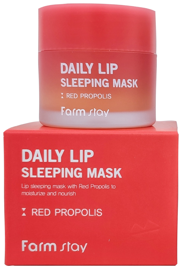 Маска ночная питательная для губ с прополисом FarmStay Daily Lip Sleeping Mask Red Propolis, 20гр - фото №5