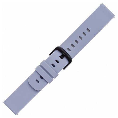 Ремешок силиконовый для умных наручных детских часов BandRate Smart RBRS013GR - 20 мм серый
