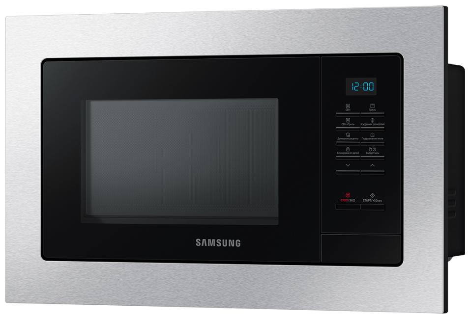 Микроволновая печь встраиваемая Samsung MG23A7013AT, черный - фотография № 2