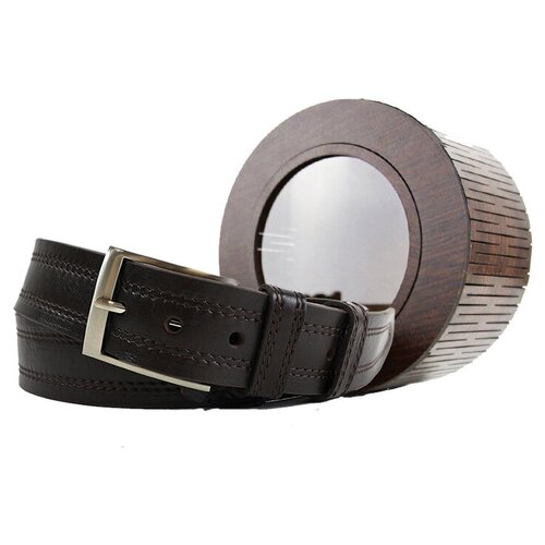 фото Ремень wild bear rm-063f brown premium (130 см)