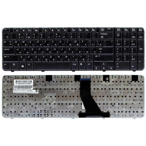 Клавиатура для ноутбука HP G70 Compaq Presario CQ70 черная 112000₽
