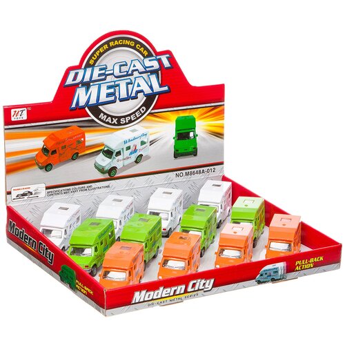 Маш. мет., набор рефрижератор, 12 шт., 3 вида, BOX 32х25х5,5 см., арт. M8648A-012