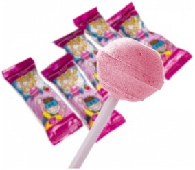 Леденец на палочке Miradent XyliPOP с клубникой, 5 шт