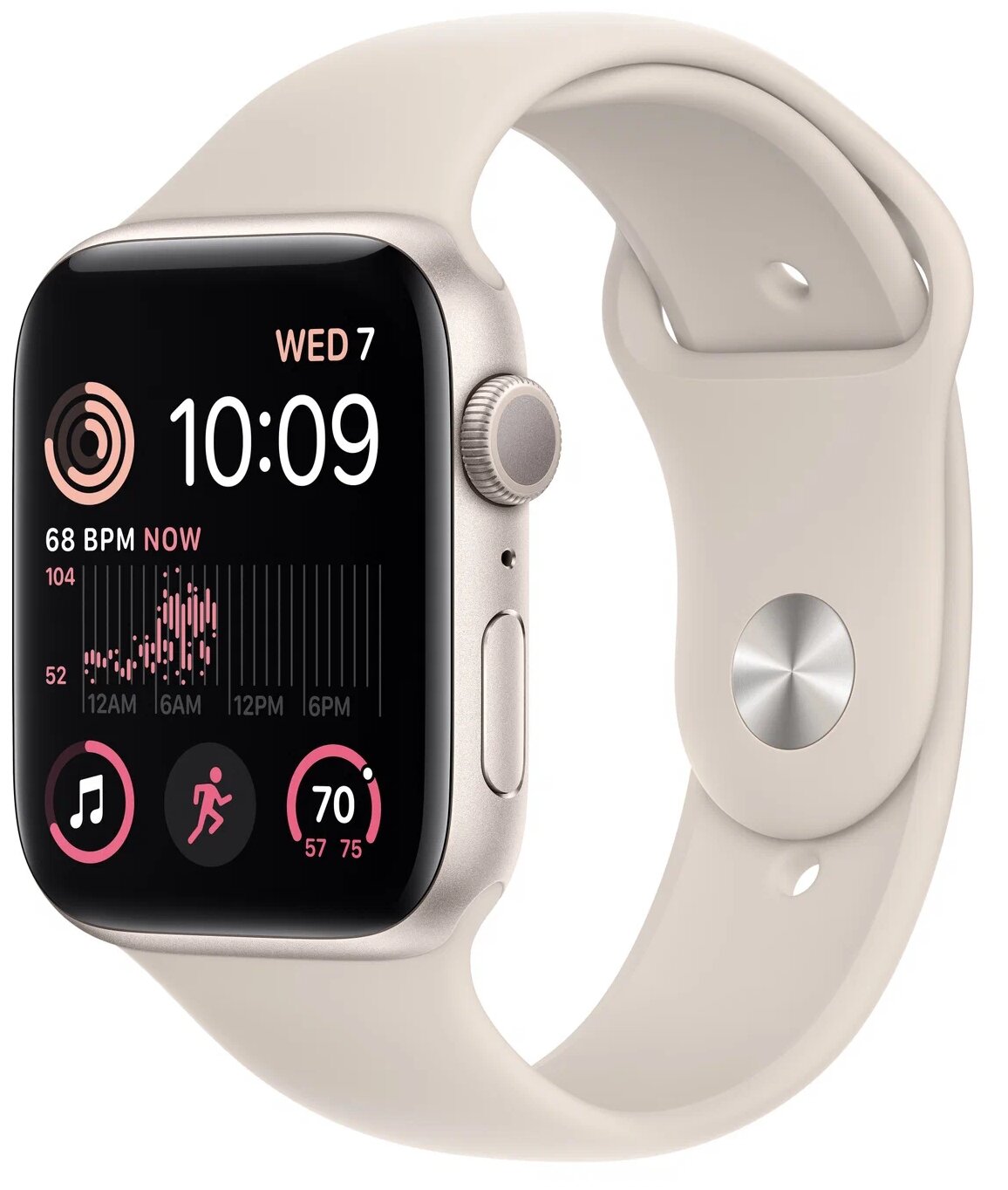 Смарт-часы APPLE Watch SE 2022 A2722 темная ночь (mnt83ll/a) - фото №1