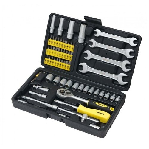 Набор инструмента WMC TOOLS WMC-2062 62 предм. 1/4DR переходник 5 5x2 5 6 0x3 7