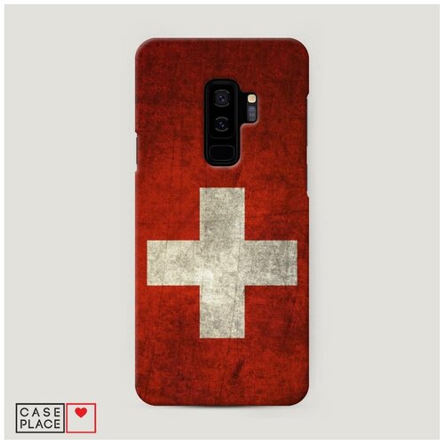 фото Чехол пластиковый samsung galaxy s9 plus флаг швейцарии case place