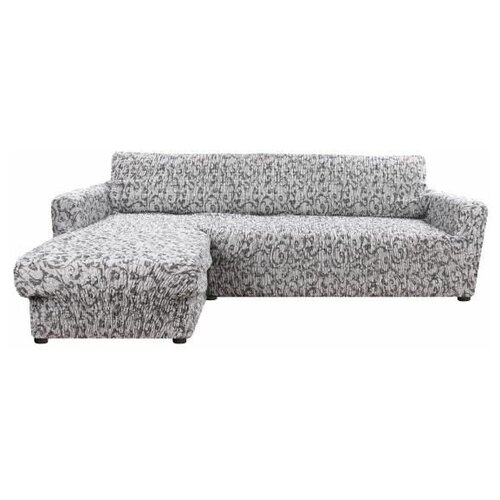 фото Чехол для мебели: чехол на угловой диван с левым выступом сиена джоя гриджо еврочехол