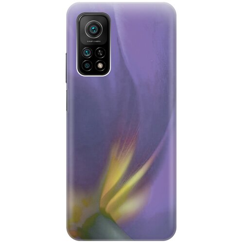фото Силиконовый чехол на xiaomi mi 10t / 10t pro / сяоми ми 10т / ми 10т про с принтом "фиолетовая фиалка gosso