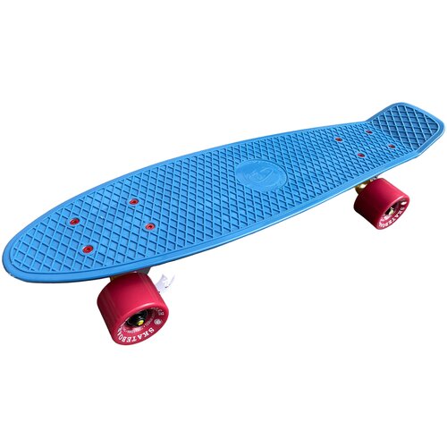 фото Фирменный пенни борд 22 penny board fish skateboards сапфир на красных колесах fish board 22