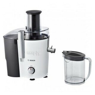 Соковыжималка центробежная Bosch VitaJuice MES25A0 700Вт рез.сок.:1250мл. белый/черный