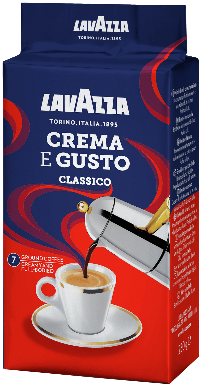 Кофе молотый Lavazza Crema e Gusto Classico вакуумная упаковка