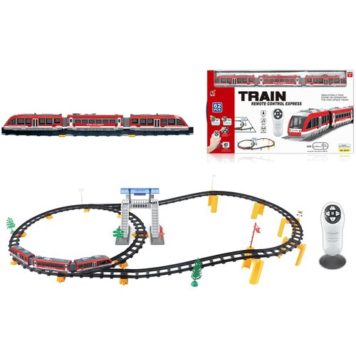 Автотреки и железные дороги CS toys Железная дорога с пультом управления (поезд Красная стрела, длина 396 см, свет, звук) - 2813Y