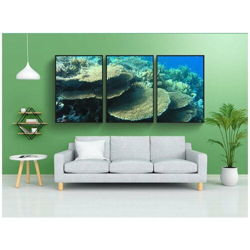 фото Набор модулных постеров для интерьера "море, океан, вода" 60x90 см. в тубусе, без рамки lotsprints