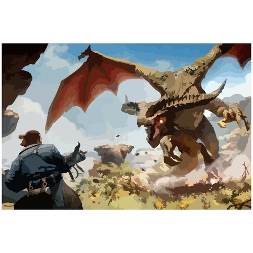Картина по номерам на холсте Dragon Age - 1