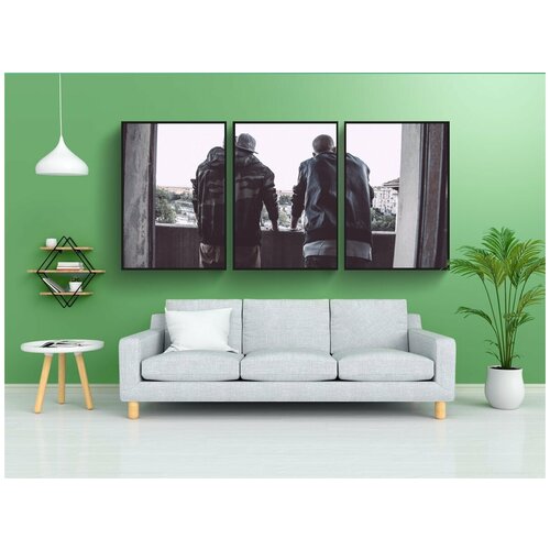 фото Набор модулных постеров для интерьера "друзья, люди, мужчины" 60x90 см. в тубусе, без рамки lotsprints