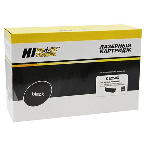 Картридж Hi-Black (HB-CE250X) для HP CLJ CP3525/CM3530, Восстановленный, Bk, 10,5K