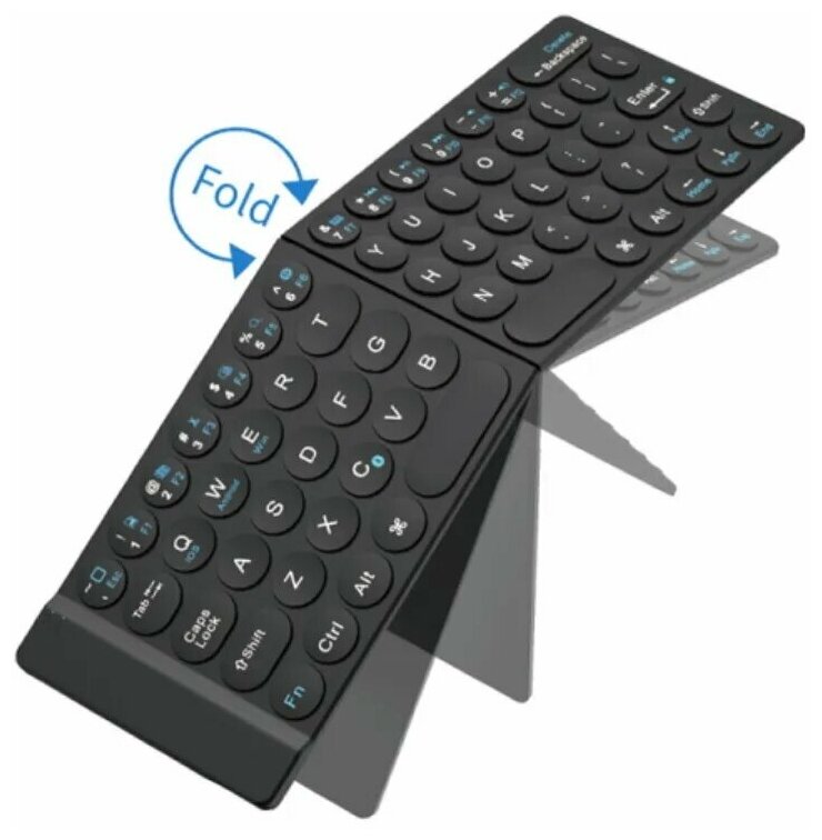 Клавиатура беспроводная WIWU Fold Mini Wireless Keyboard, черный