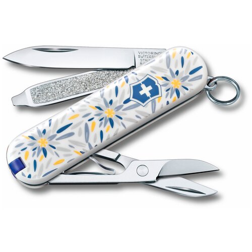 фото Нож victorinox classic le2021 alpine edelweiss (0.6223.l2109)