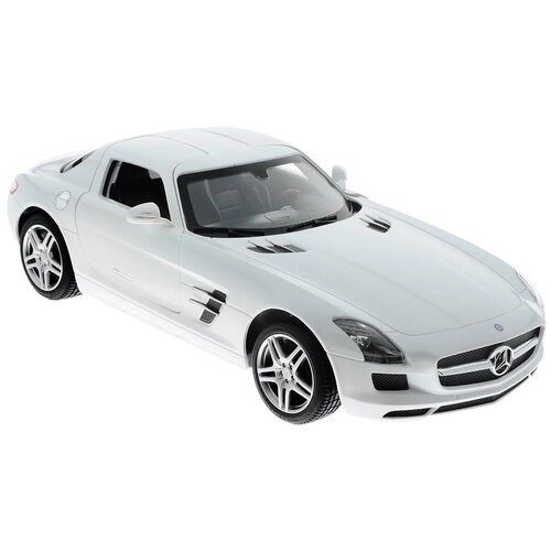 Машинка на радиоуправлении Rastar Mercedes-Benz SLS (арт.47600), 1:14, 33 см, двери открываются, белая