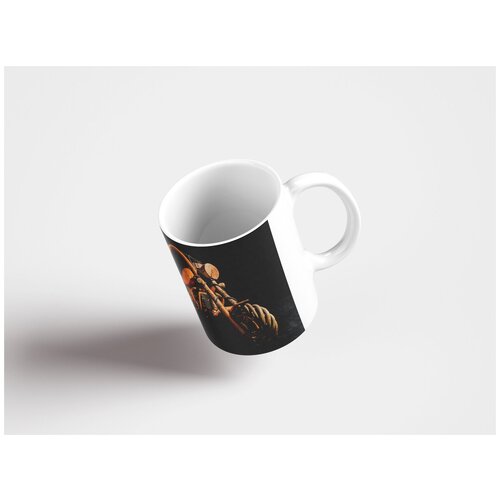 фото Кружка "деревянный мотоцикл, мотоцикл, древесина" 320 мл lotsprints