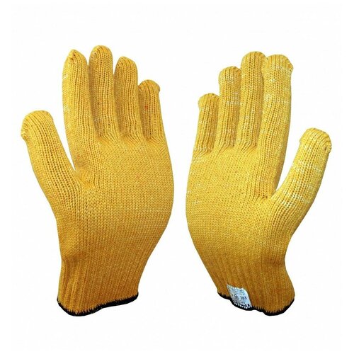 Перчатки без обливки размер S желтые 277₽