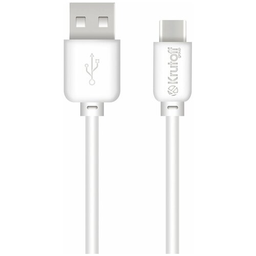 Krutoff / Кабель USB Type-C Krutoff Classic (0,2m) белый дата кабель krutoff microusb 20см white