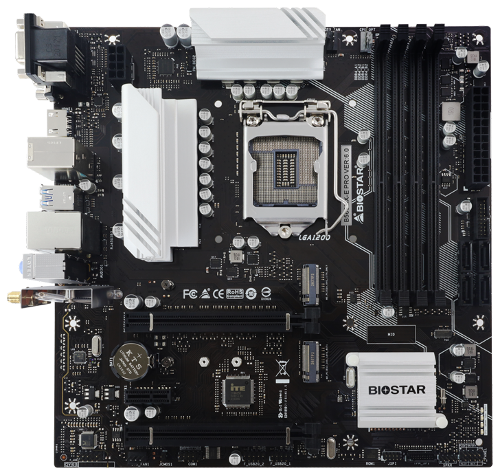 Материнская плата Biostar B560MX-E PRO (LGA1200, mATX)